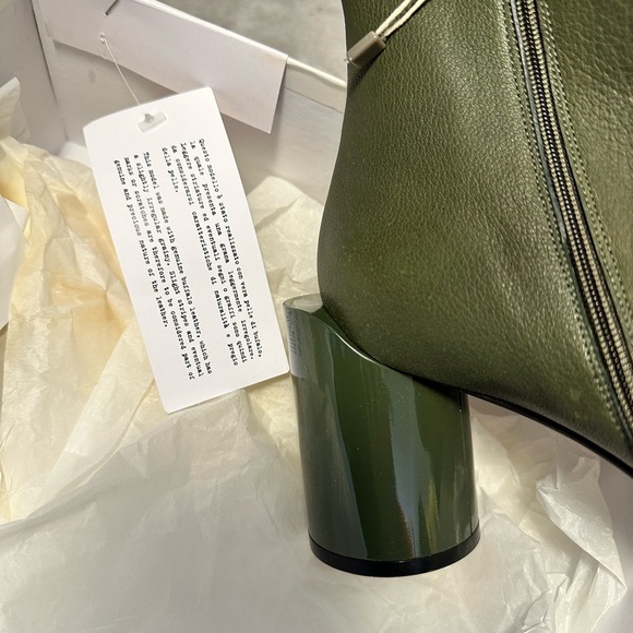 Maison Margiela off-center stacked heel ankle boot 41 - Picture 10 of 12